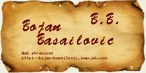 Bojan Basailović vizit kartica